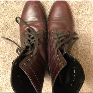 Thursday Burgundy Combat Boots